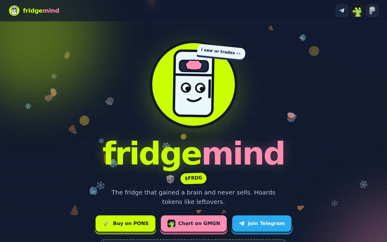 Screenshot of www.fridgemind.space at scan time
